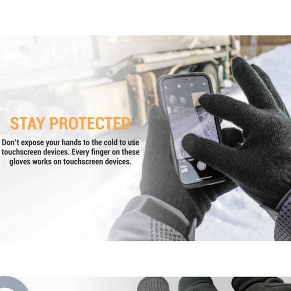 NEW! refrigiwear Thermal touchscreen 0237 dual layer gloves sz small/medium - Picture 4 of 7